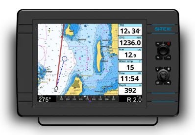 NAVPRO900US – SI-TEX Multi Function Display, 9 Inch LCD Display Polaris USA Chart 800 x 480 Pixels Resolution Keypad/...